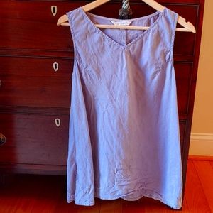Kleen v neck linen tank